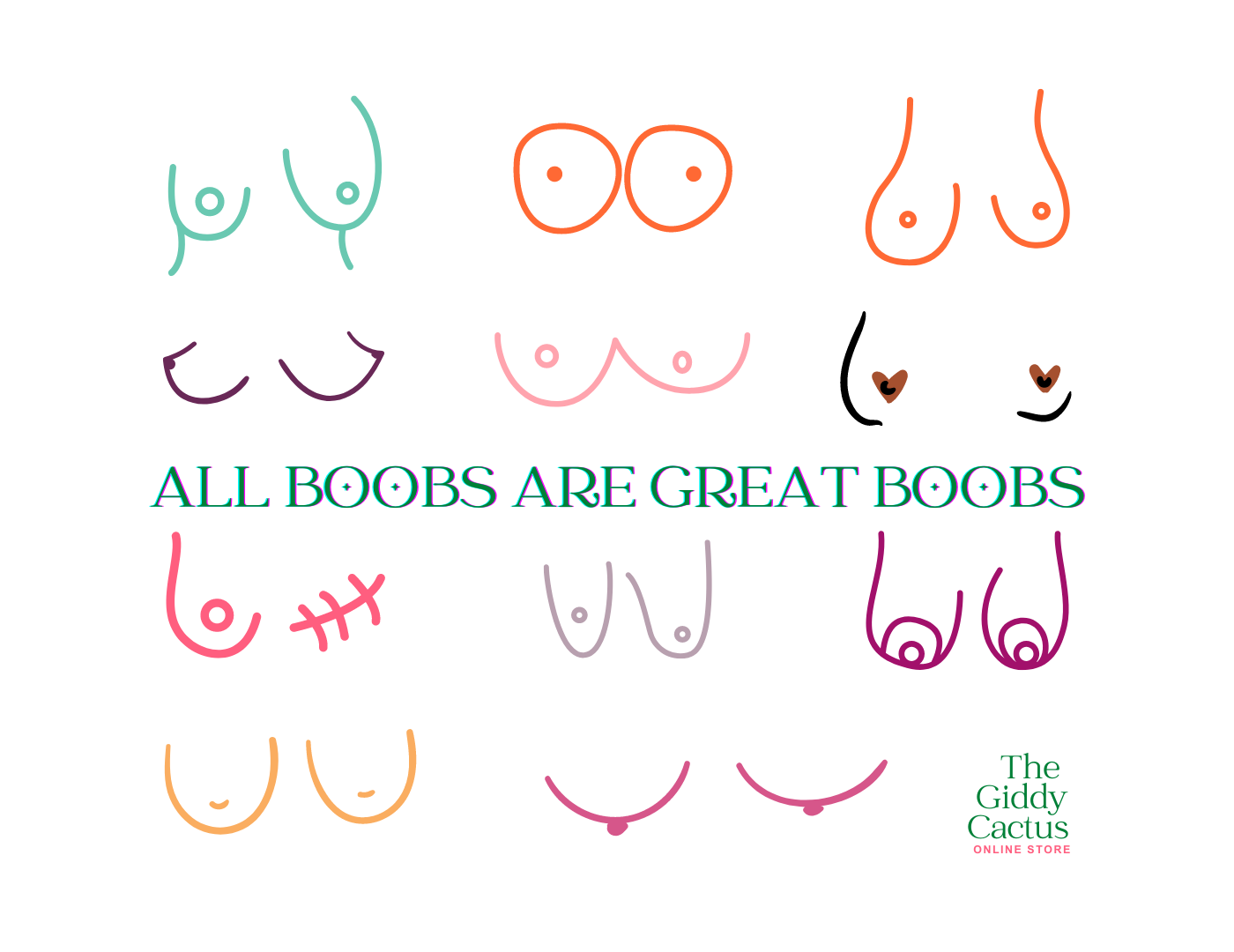 All Boobs Are Great Boobs Tote – The Giddy Cactus